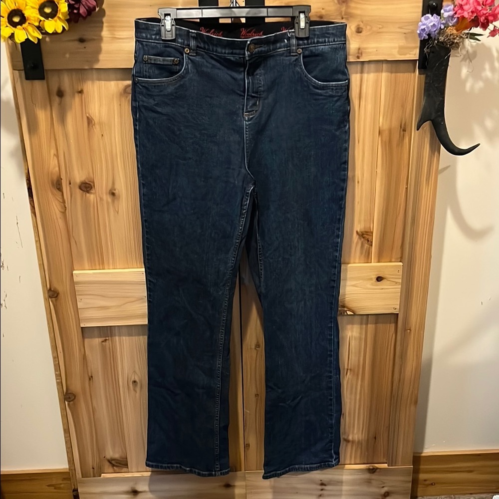 Woolrich Dark Blue Skinny Flare Jeans